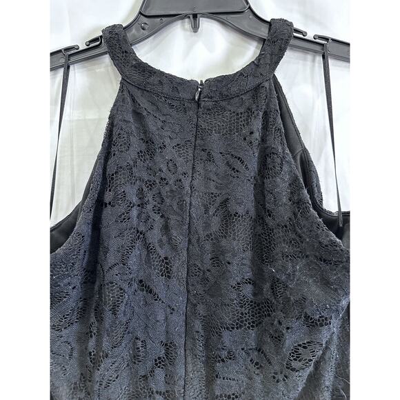 Halter Hi-Lo Floral Lace Cocktail Dress Sleeveless Bridesmaid Formal S/XXL - Picture 8 of 16